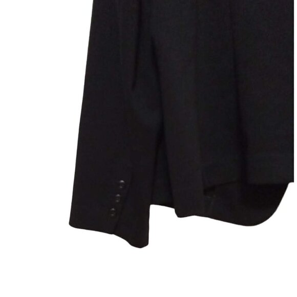 LANE Bryant Black Rayon Ponte Stretch Single Breasted Blazer Sz 24 - Picture 5 of 8